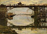 Claude Monet The Highway Bridge under repair painting